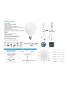 BOMBILLA LED OPAL G95 - E27 – 6,5W - 3000K